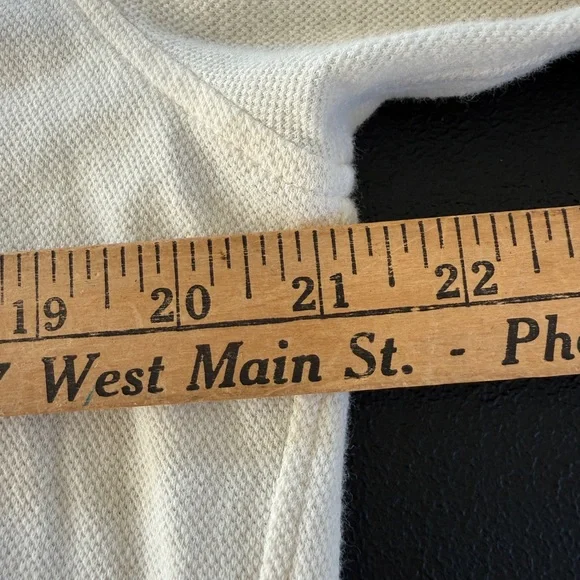 Billy Reid Shirt Women's Size Large Cream Long Sleeve Linen Blend Button Up - Picture 8 of 9